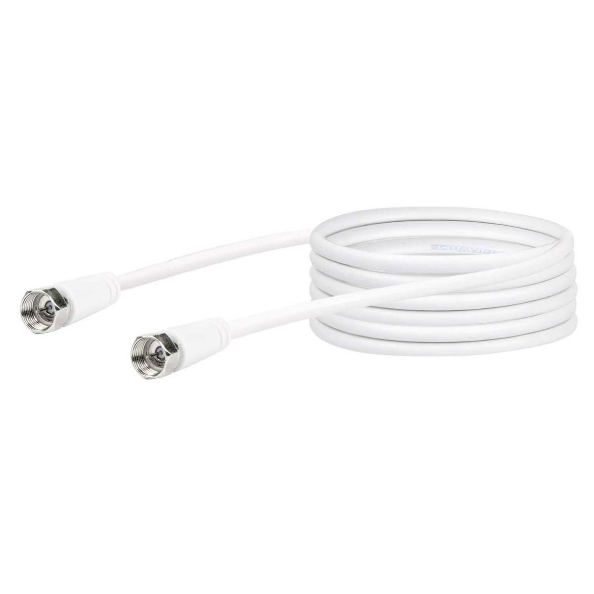 Schwaiger SAT-Anschlusskabel weiß 500 cm