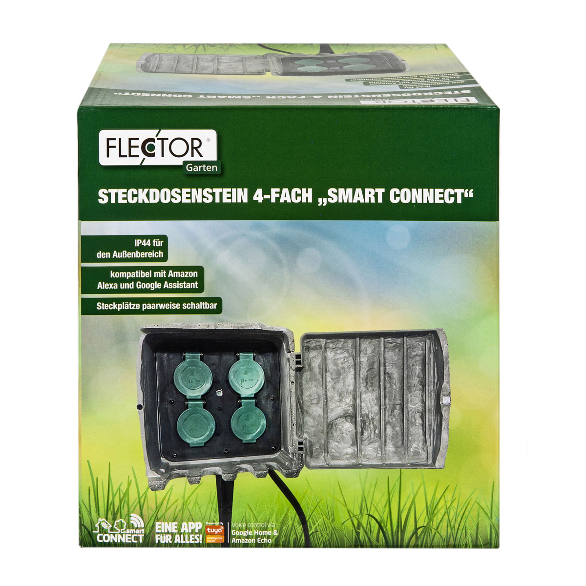 Flector Garten Steckdosenstein Smart Connect BxHxT ca 20 x 20 x 20 cm Bild 6