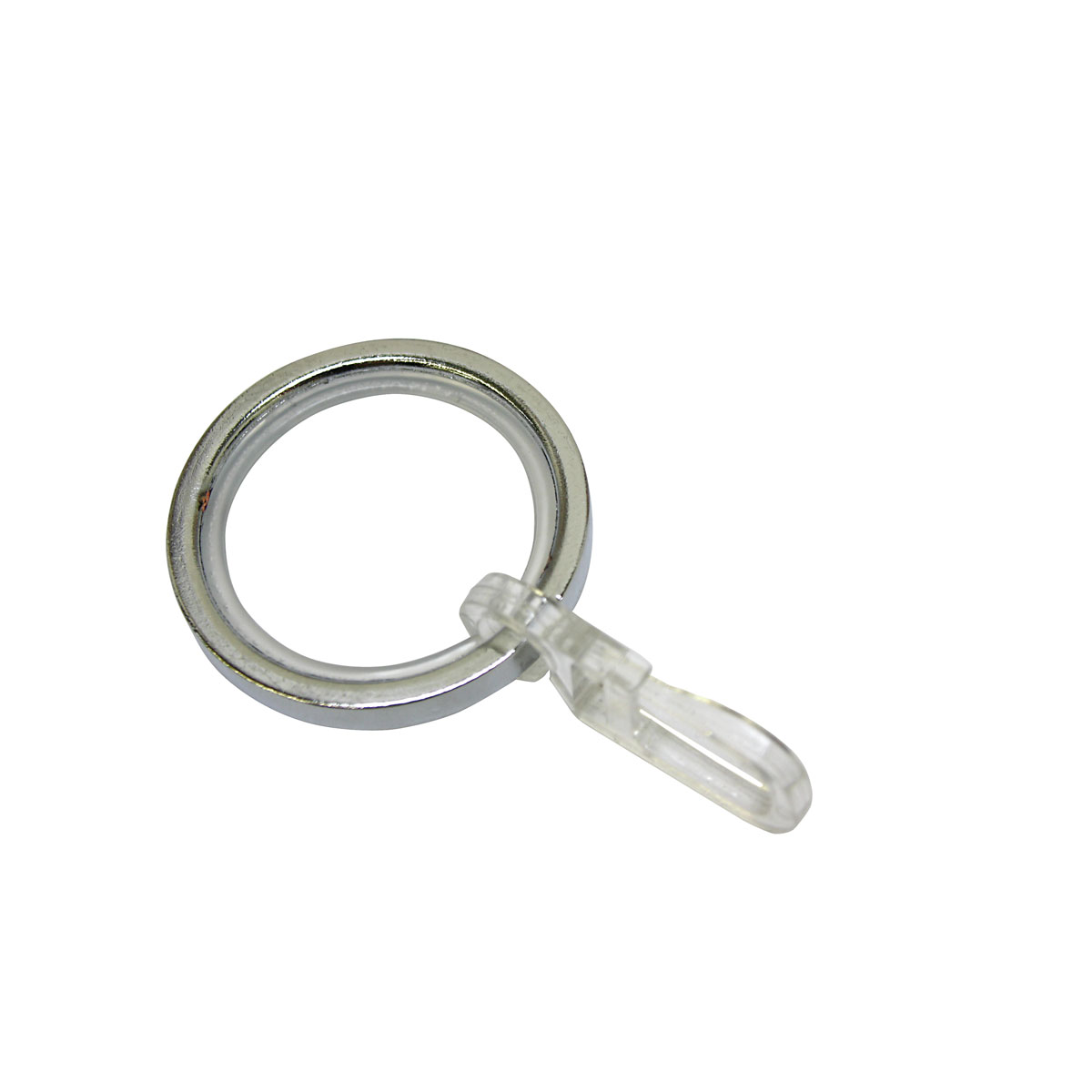 Gardinia Gardienenringe mit Faltenlegehaken für Durchmesser 20 mm chrom Bild 1