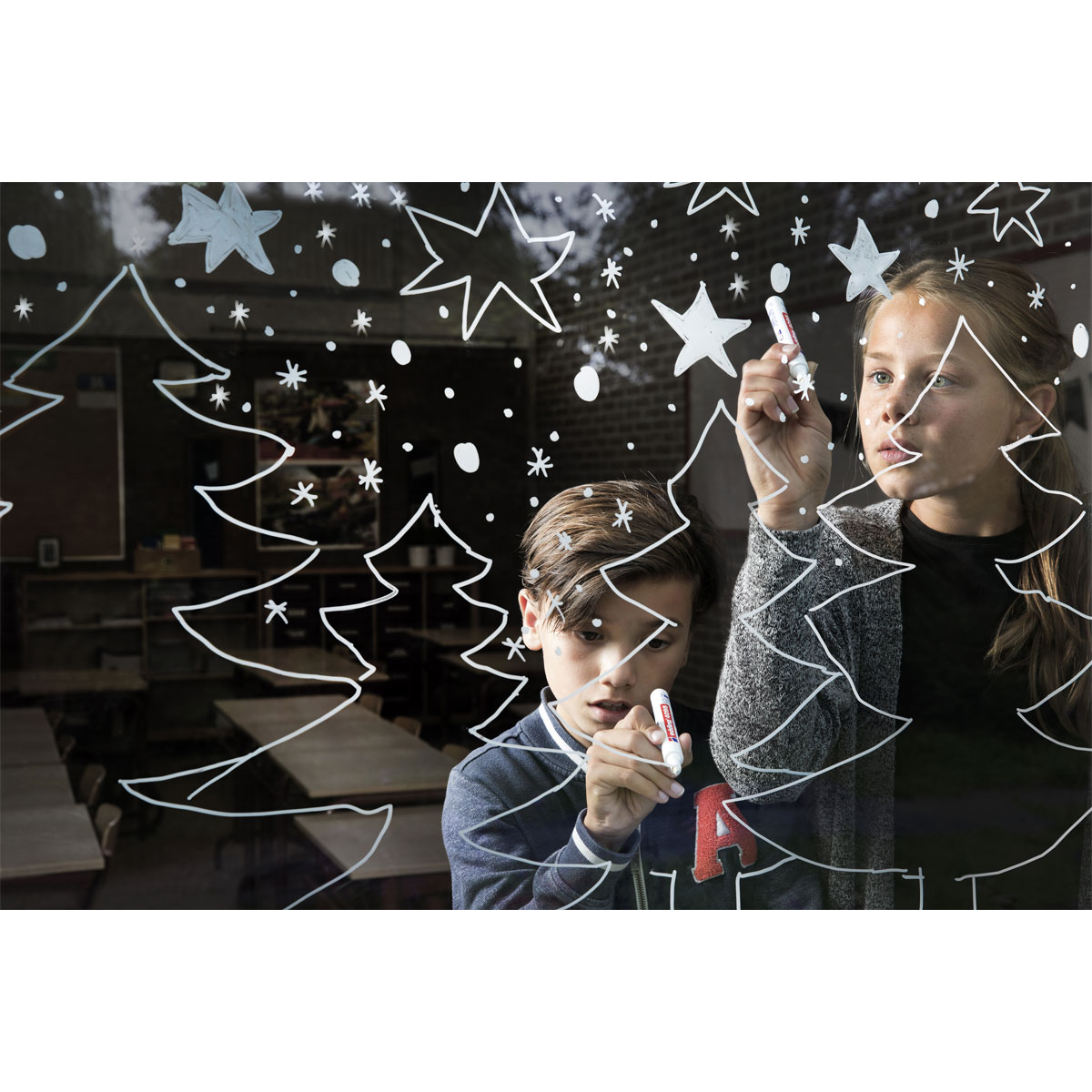 Edding  Kreidemarker e-4090/1 weiß Bild 6