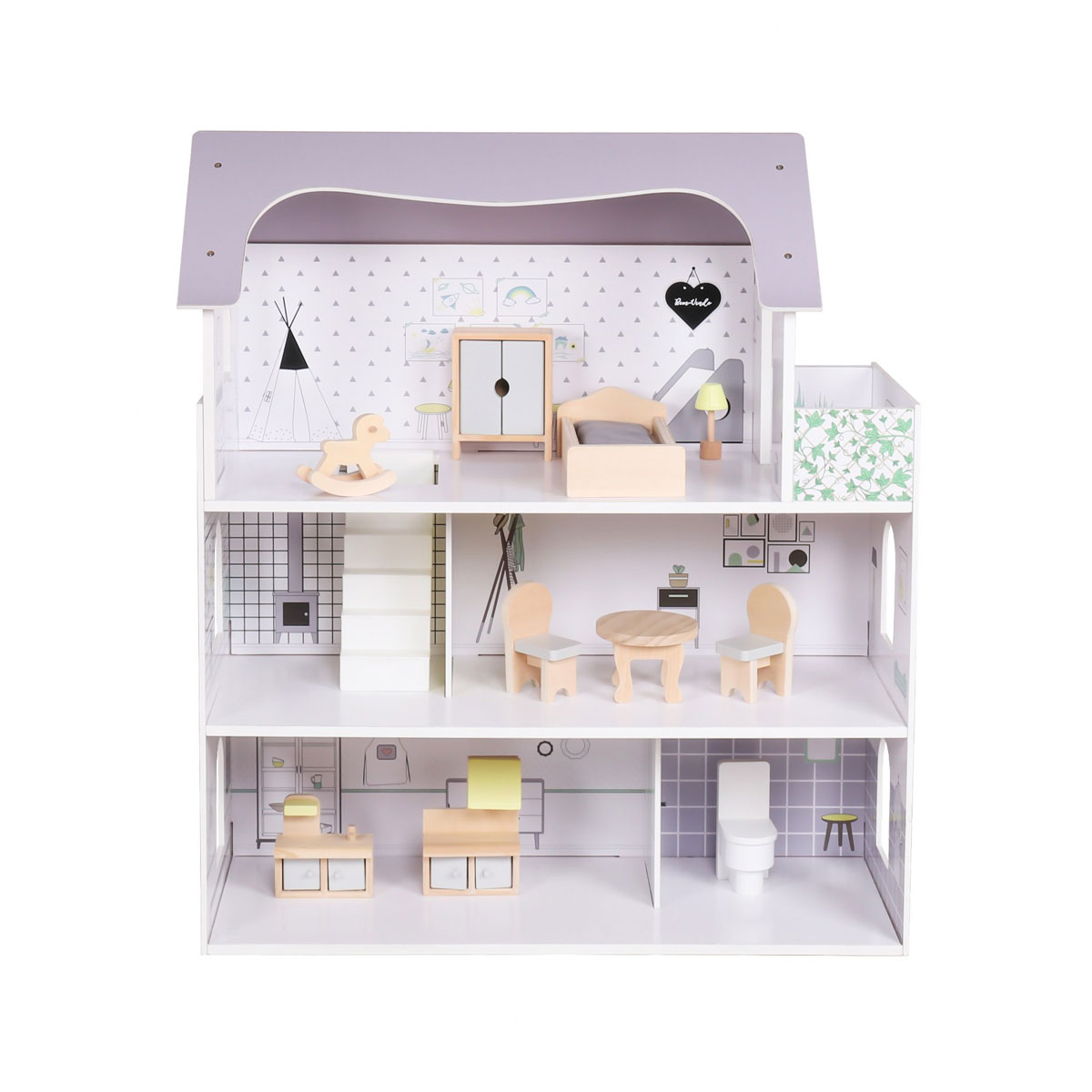 Coemo Puppenhaus „Anna“, 3 Etagen