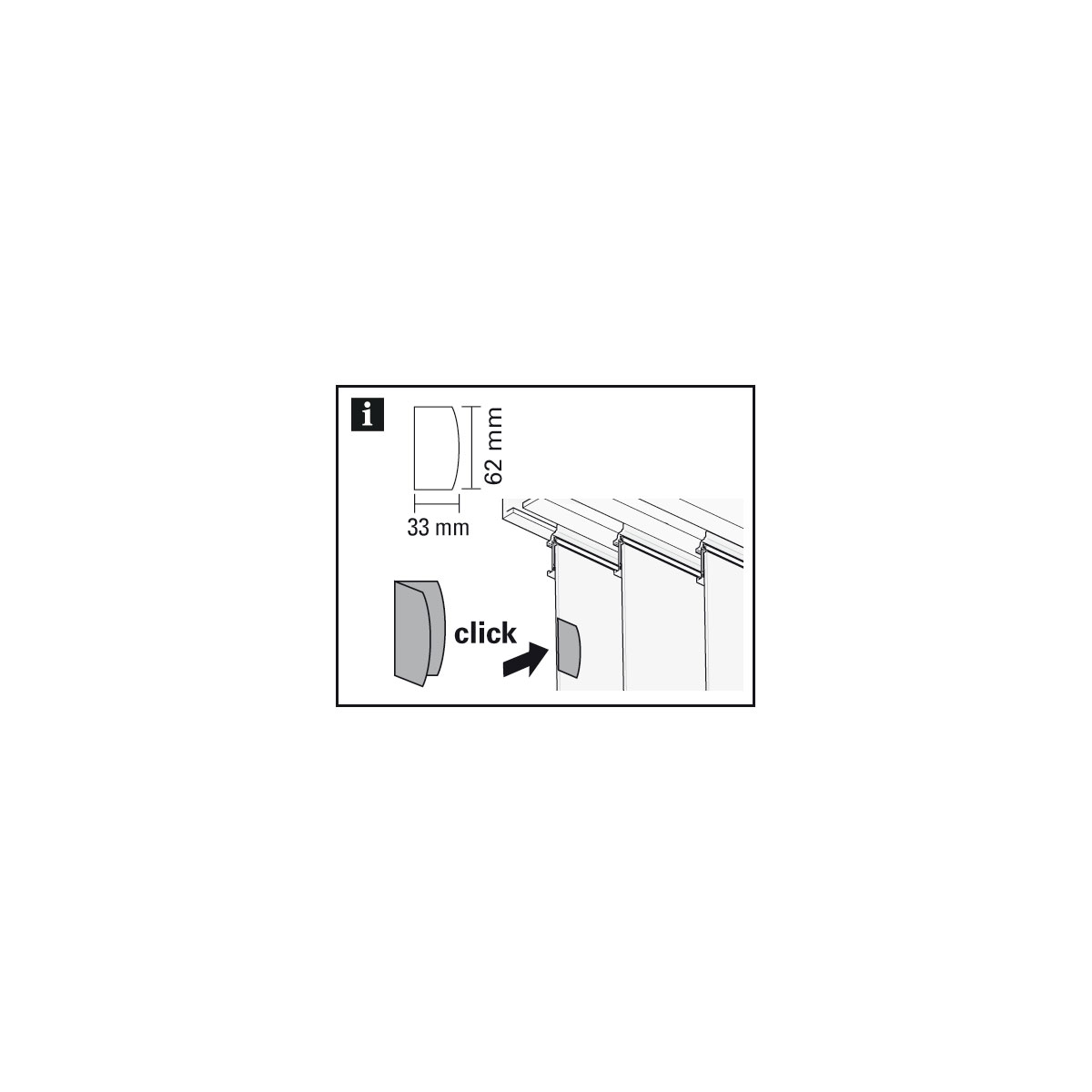 Gardinia Magnet-Clip weiß Bild 2