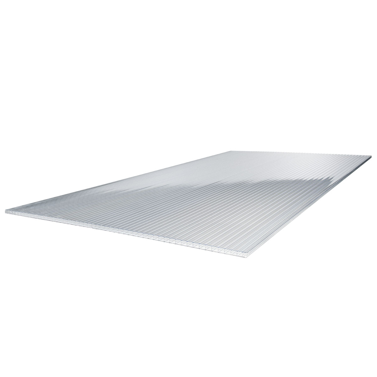 gutta Polycarbonat-Hohlkammerplatte transparent 250 x 98 x 0,6 cm Bild 1