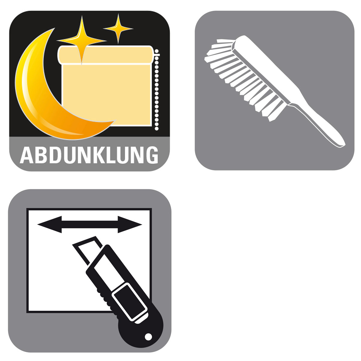 Gardinia Seitenzug-Rollo A3TV Nacht creme 122 x 180 cm Bild 7