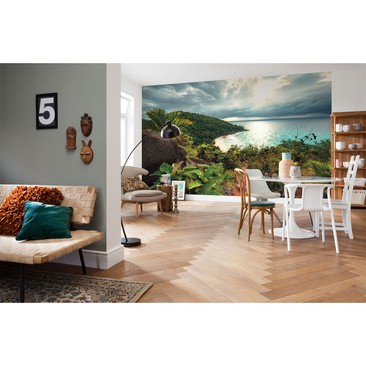 Komar  Vlies Fototapete Garten der Versuchung 450x280 cm Bild 1