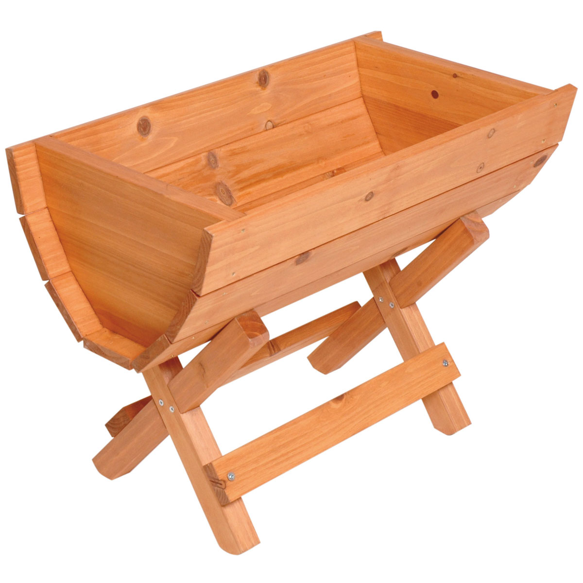 dobar Blumenfass 50 x 35 x 26 cm braun