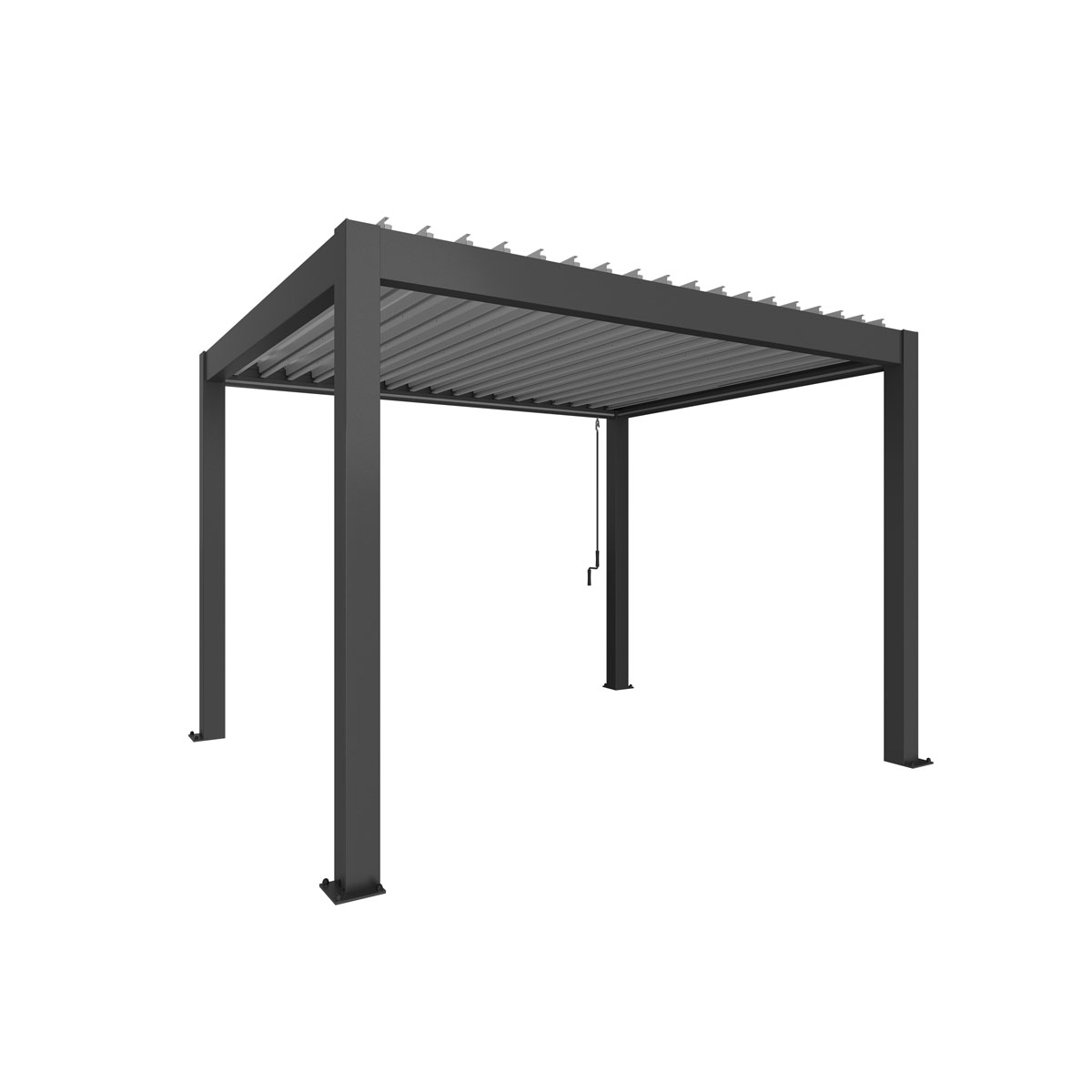 Biohort Pergola Gr. 3,5 x 3 dunkelgrau/silber-metallic