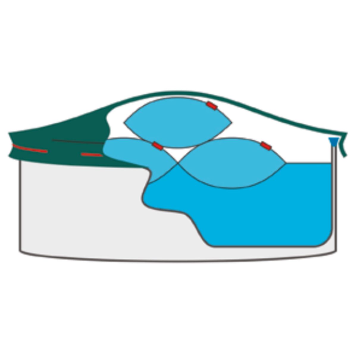 Summerfun Winterkissen aufblasbar Bild 5