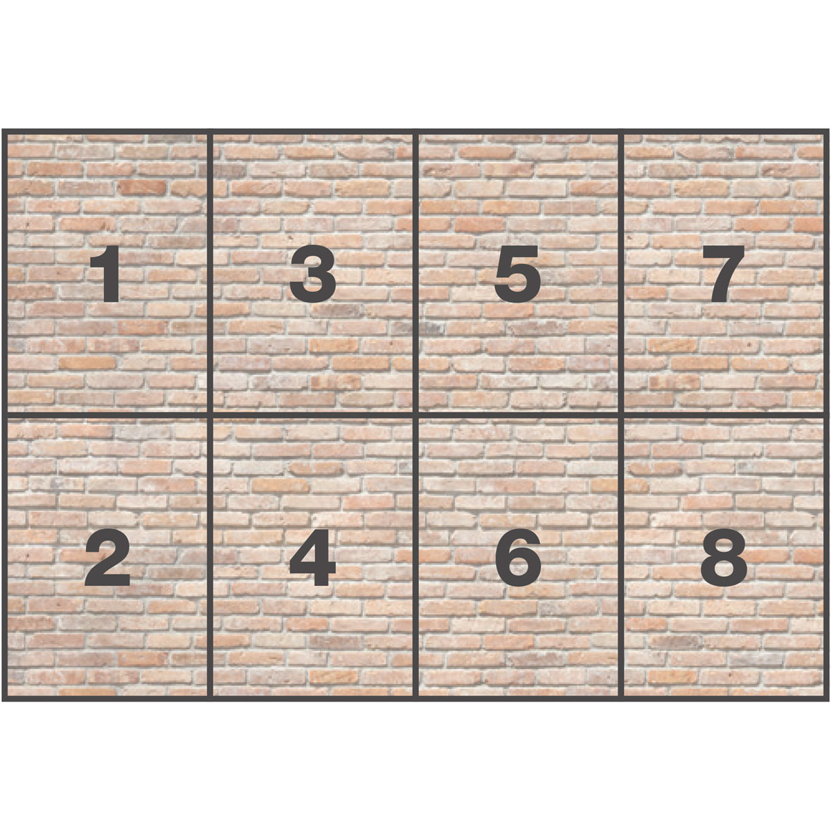 Komar  Papier Fototapete Backstein 368x254 cm Bild 3