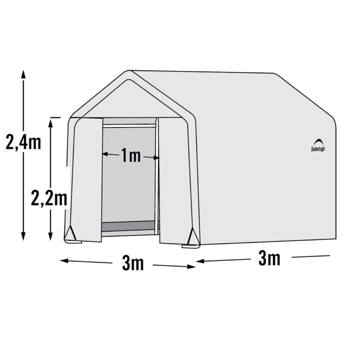 ShelterLogic Gewächshaus 9 m² 305x298x249cm Bild 7