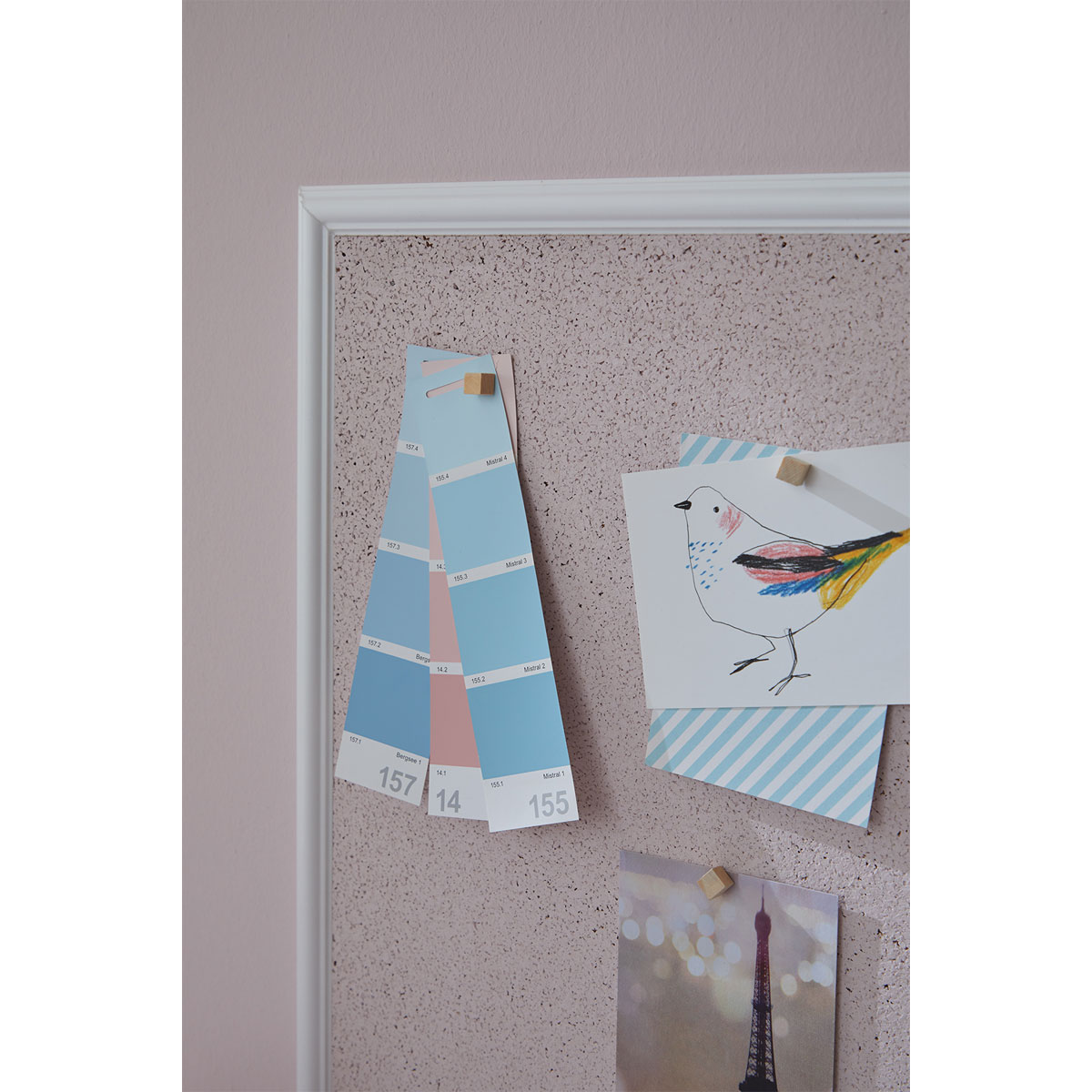 Pin-Board Kork 305 x 305 x 5 mm mit Klebepads Bild 4