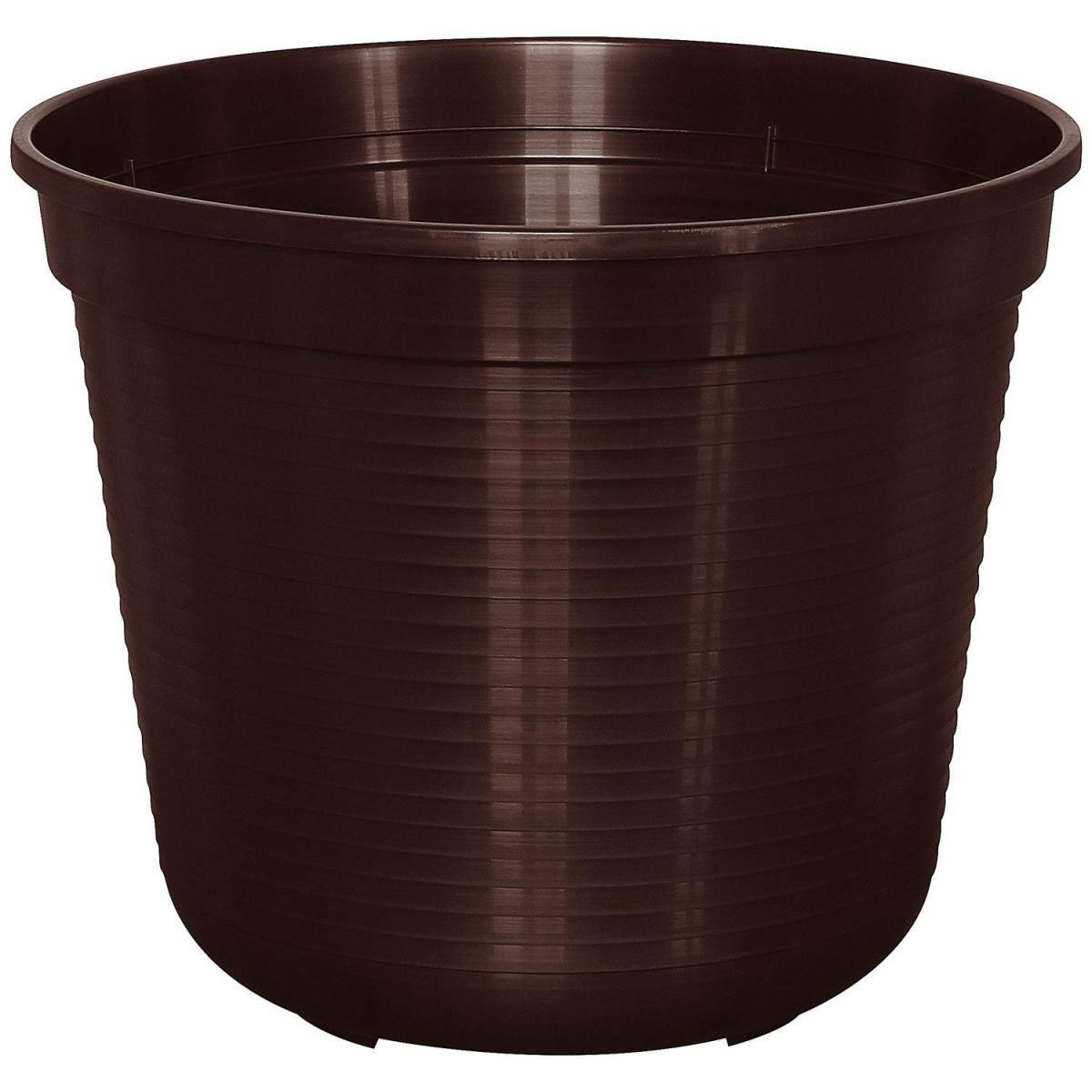 Geli Blumentopf Kunststoff 28 cm braun