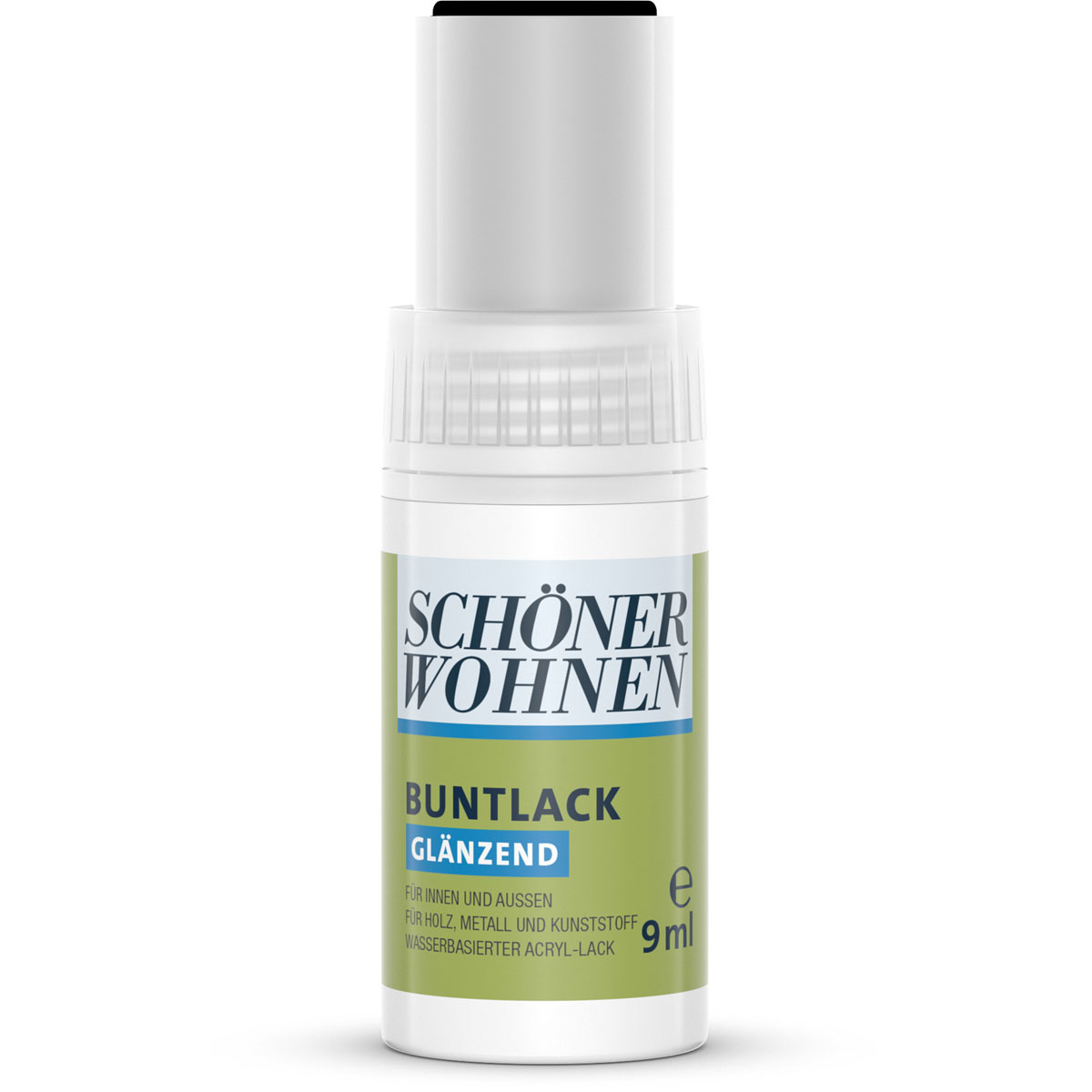 Schöner Wohnen Farbe Lackstift schwarz glänzend