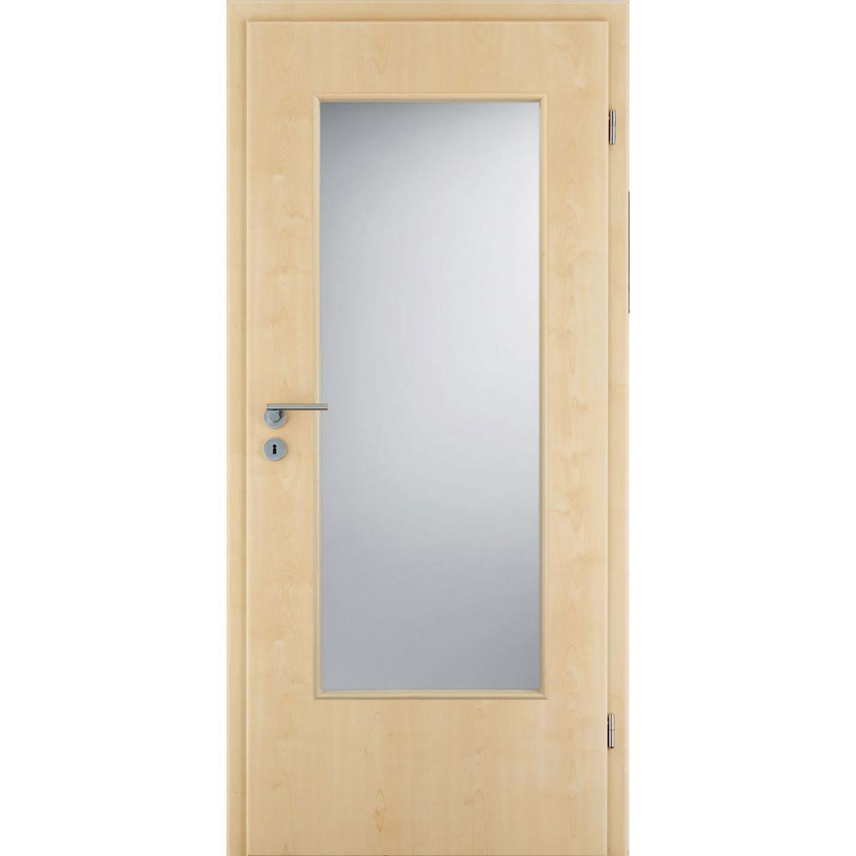 Borne Zimmertür CPL Ahorn mit Lichtausschnitt 86 x 198,5 cm DIN rechts