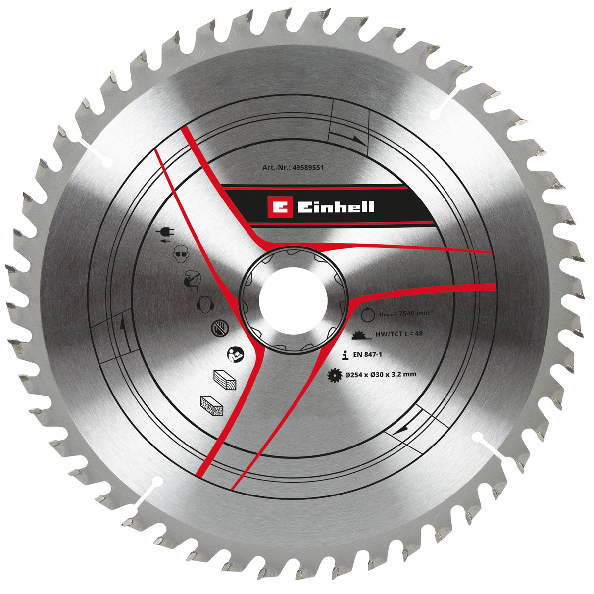 Einhell  Kreissägeblatt Sbl D 254 x 30 x 3,2 Z48 Bild 1
