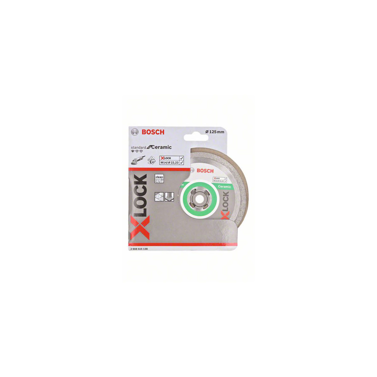 Bosch Professional  Diamanttrennscheibe X-Lock für Keramik 23 x 1,6 x 10 mm Bild 2