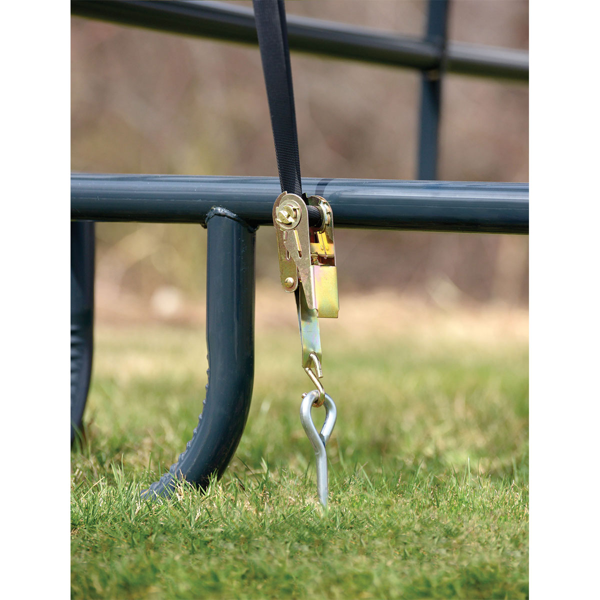 ShelterLogic Weidezelt Überdachung 13,7 m² 370x370x170cm Grün Bild 6