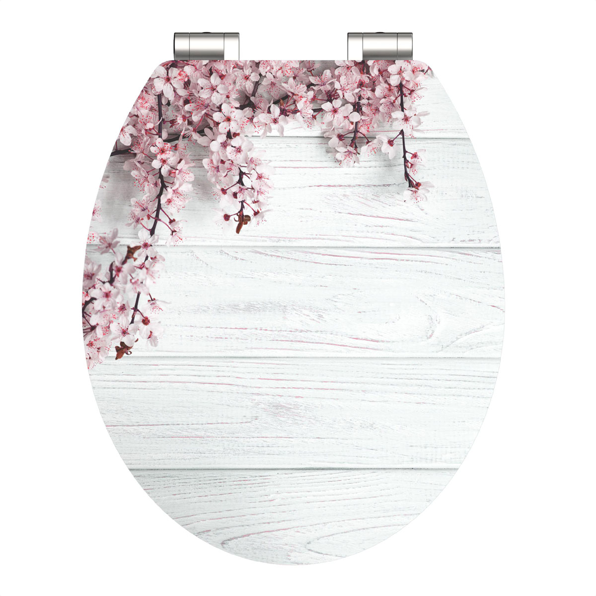 Schütte MDF HG WC-Sitz FLOWERS AND WOOD mit Absenkautomatik