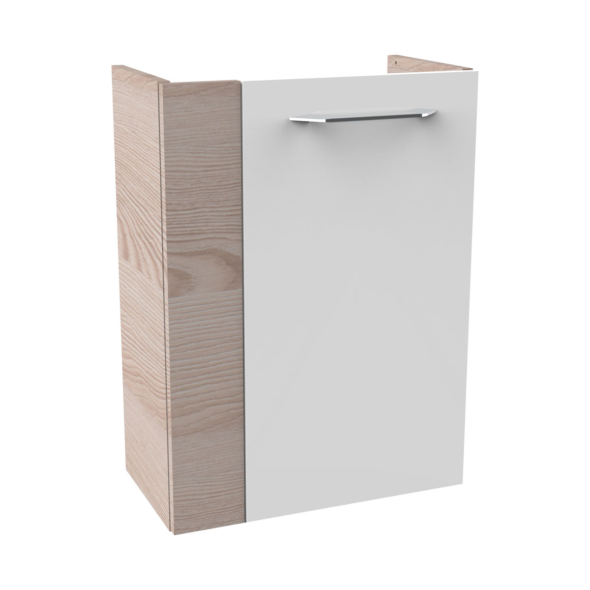 Fackelmann  Gäste-WC Waschtischunterschrank rechts SBC 440 x 600 x 243 mm Alaska-Esche/Weiß