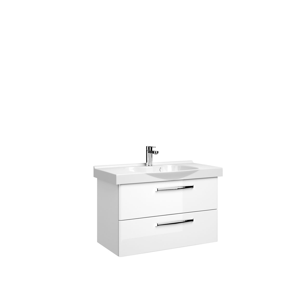 Pelipal Waschtischunterschrank Trentino weiß hochglanz Bild 1