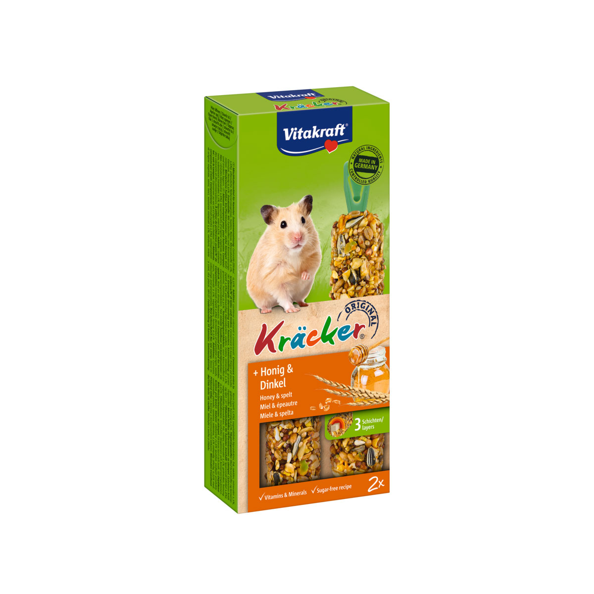 Vitakraft Kräcker Honig und Dinkel 2er Hamster