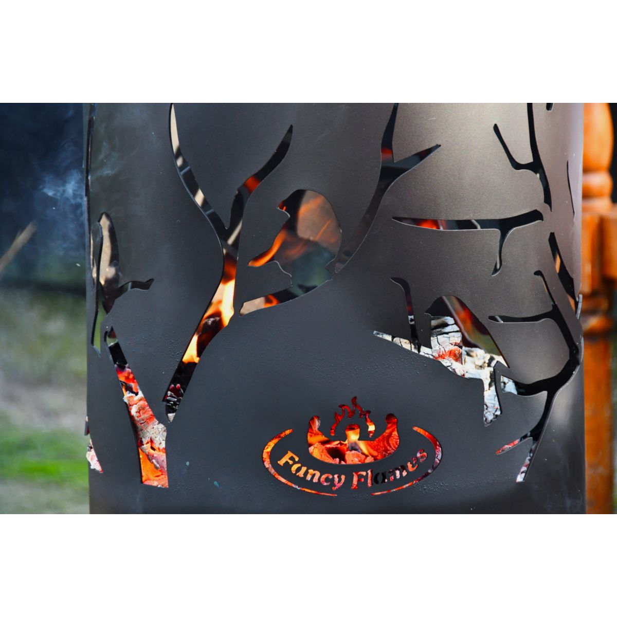 Feuertonne 39x39x117,8 cm Bild 4