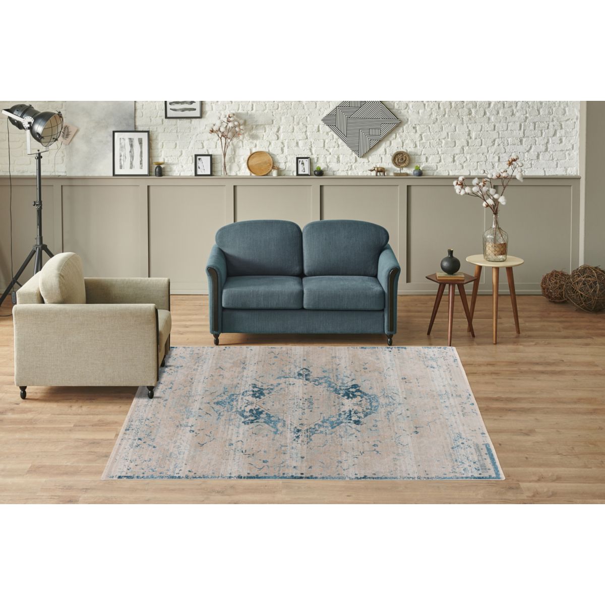 Milan 225 Blau 120 x 170 cm Bild 2