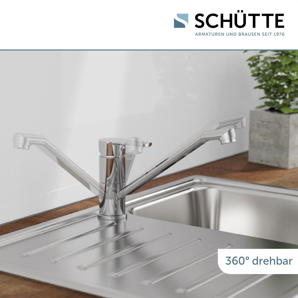 Schütte  Spültischarmatur „Main“ chrom 360° schwenkbar Bild 5