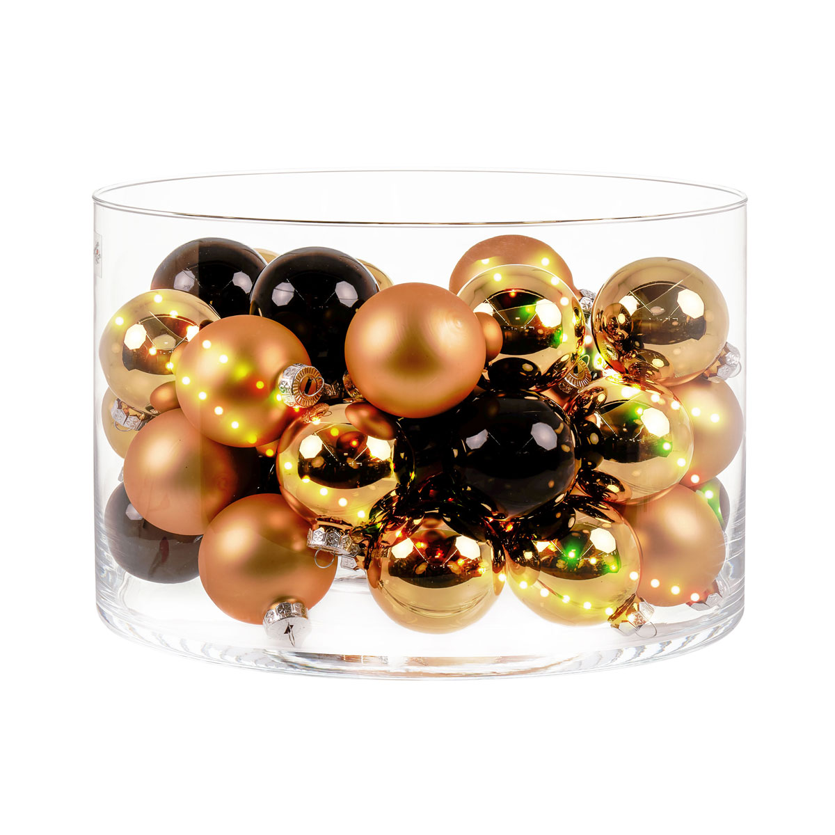 Ambientis Glaskugeln 4,5 cm schwarz gold Mix Bild 8