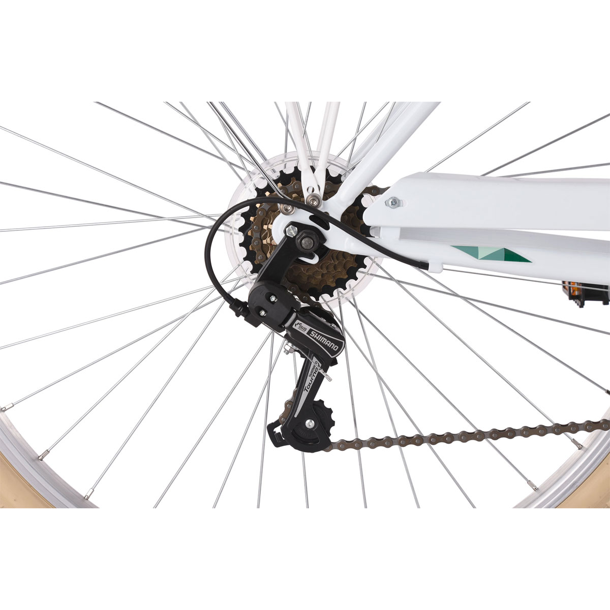 KS Cycling Cityrad Toscana ohne Korb 26 Zoll weiß Bild 3