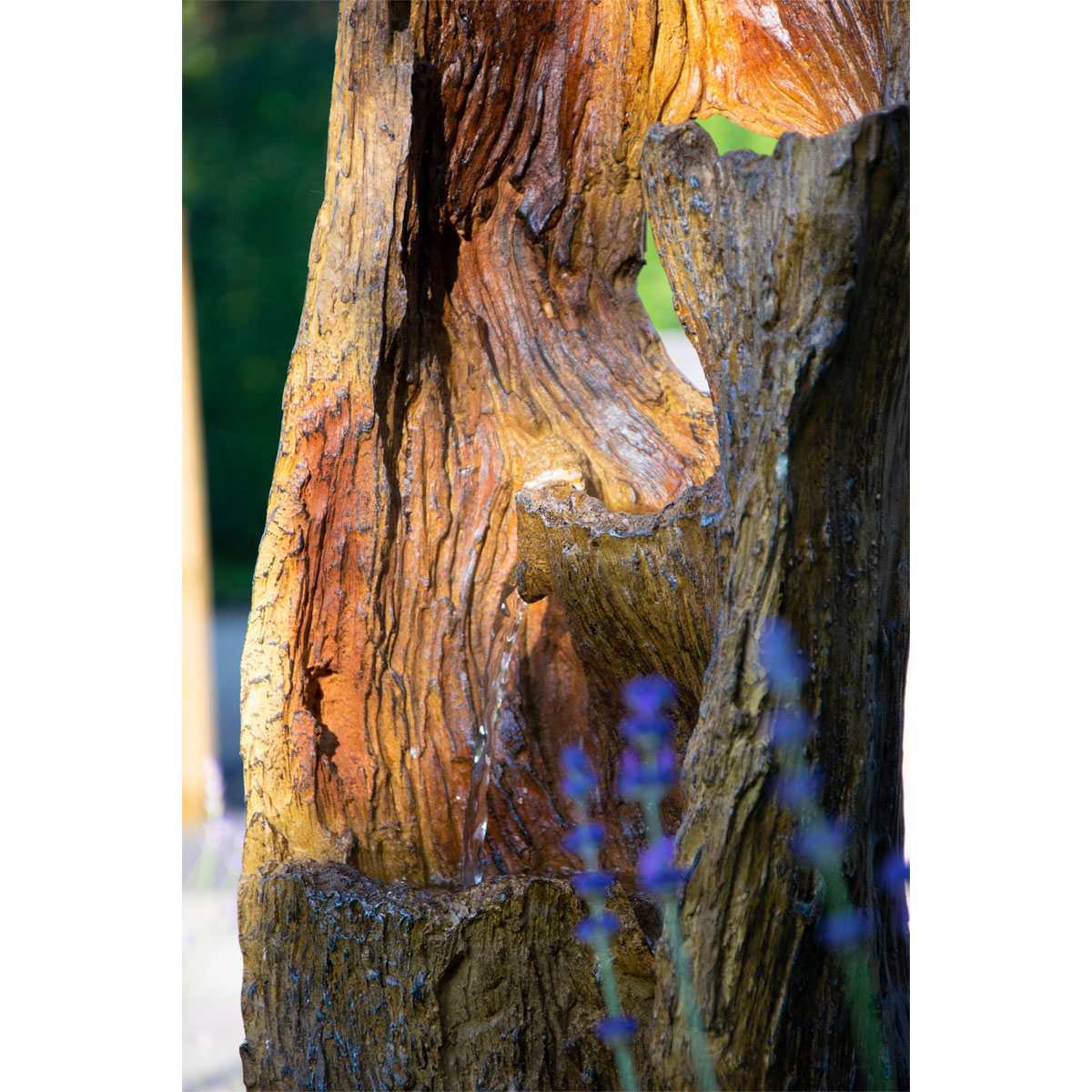 dobar XL Design-Gartenbrunnen 30 x 124,5 x 34 cm braun Bild 9