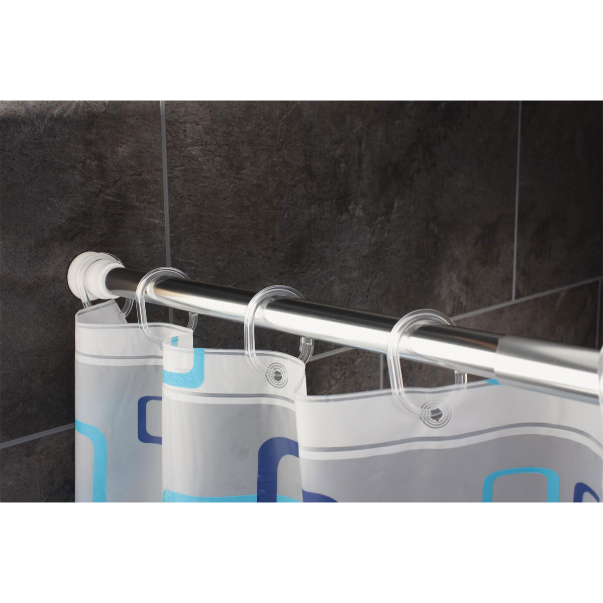 Valblue  Duschvorhang Universal Folie 180 x 200 cm ultramarinblau Bild 4