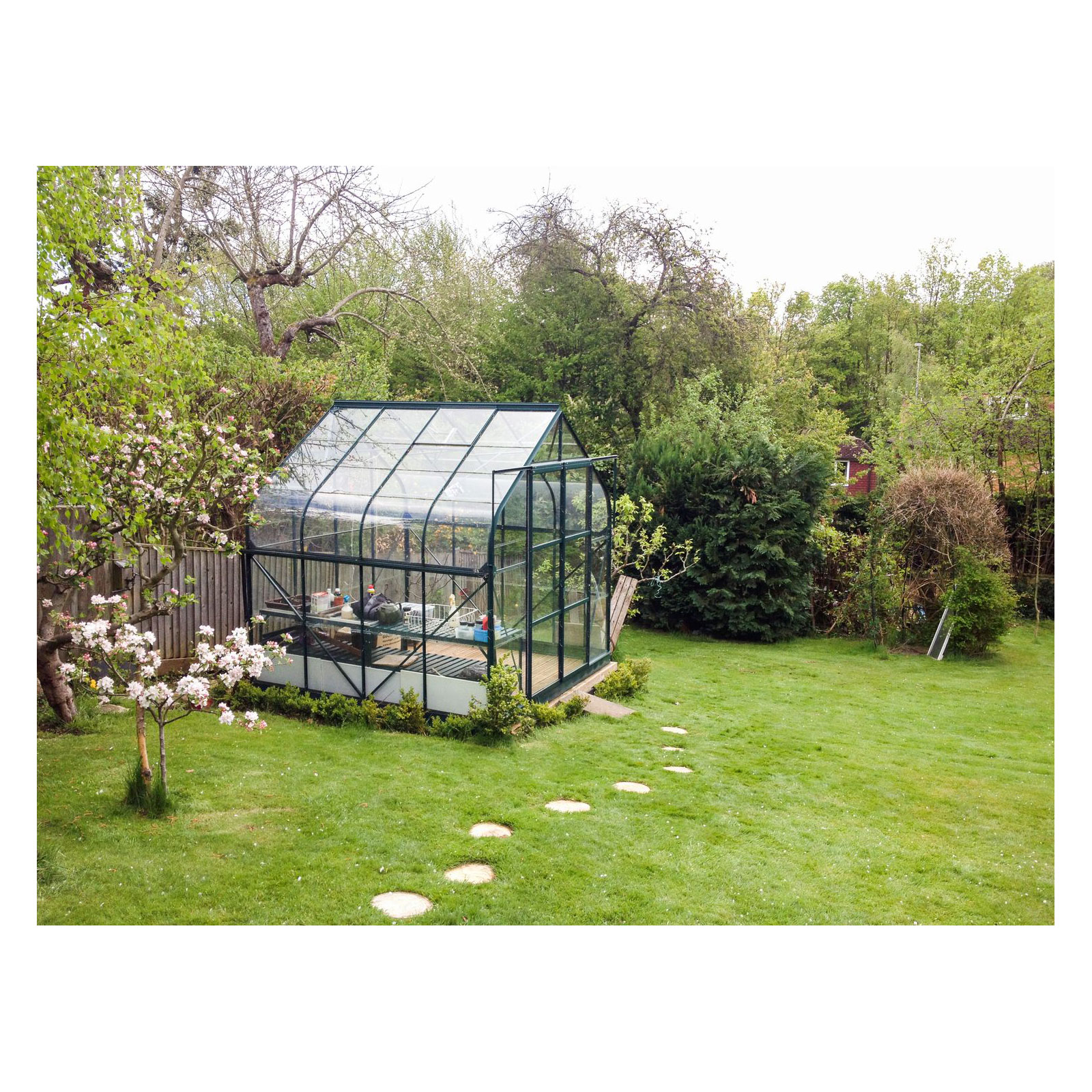 Vitavia Gewächshaus Dione 6700 6,7m² 3 mm Einscheibensicherheitsglas grün