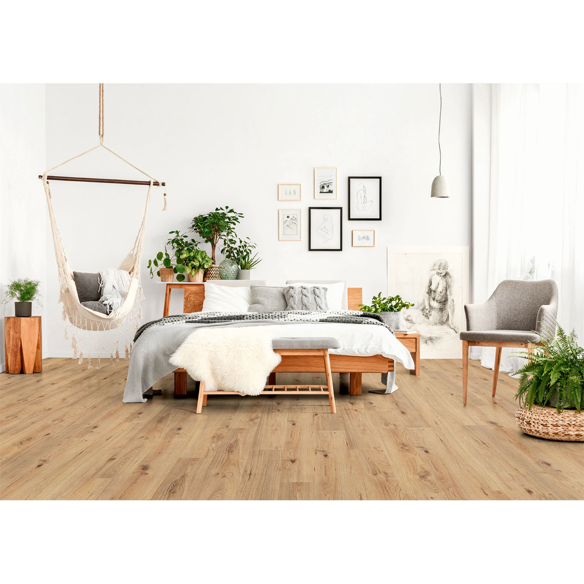 Basic Laminatboden Eiche Silent 138 x 19,3 cm Bild 7