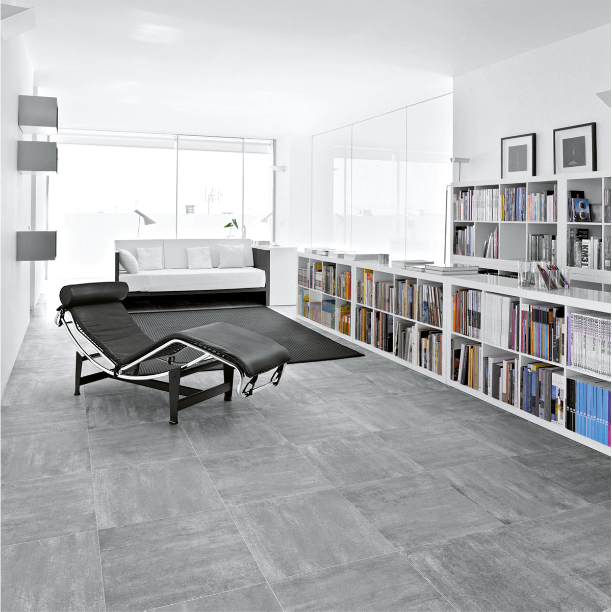 Feinsteinzeug Bitumen grau 59,2 x 59,2 cm Bild 2