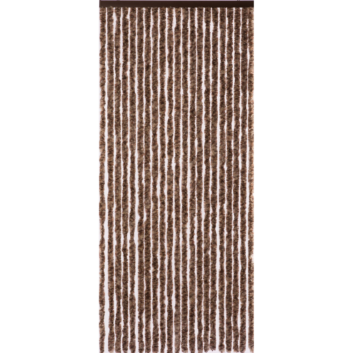 Deko-Vorhang Flauschi braun meliert Bild 1