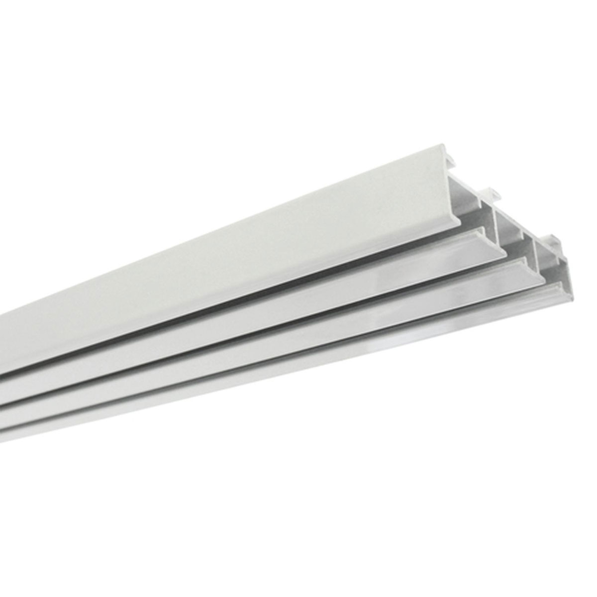 Gardinia Flächenvorhangschiene 3-läufig 210 cm weiß Bild 1