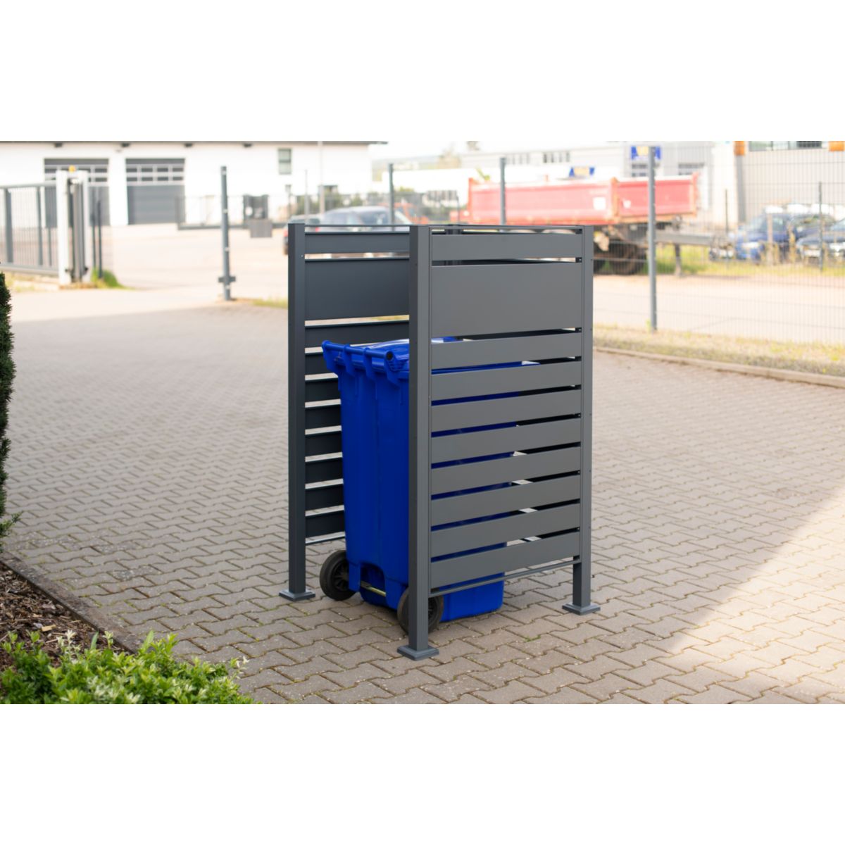 Westmann Mülltonnenverkleidung Planum 1x 240 L 1er Box 90x90x150 cm Bild 4