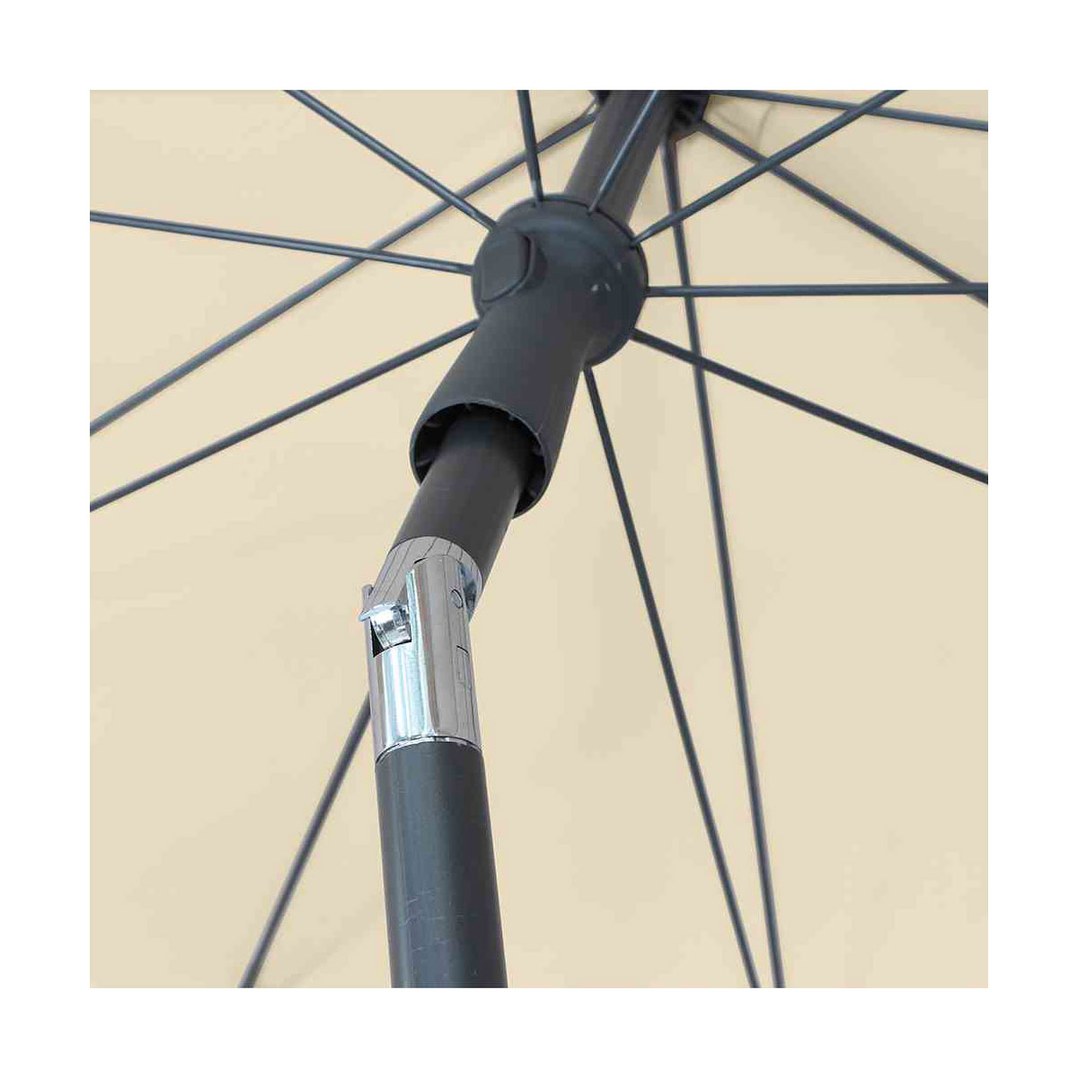 Siena Garden Mittelstockschirm Tropico 210 x 140 cm natur Bild 5