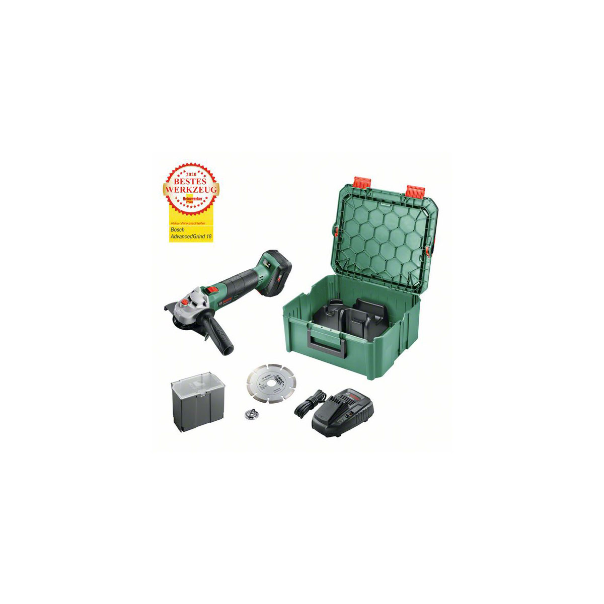 Bosch  Akku-Winkelschleifer-Set AdvancedGrind 18 mit Akku 6-teilig Bild 1