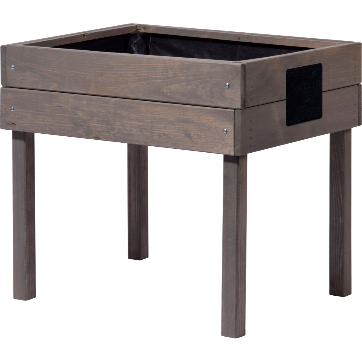 dobar Kinderhochbeet mit Kreidetafel 50 x 45 x 40 cm grau Bild 2