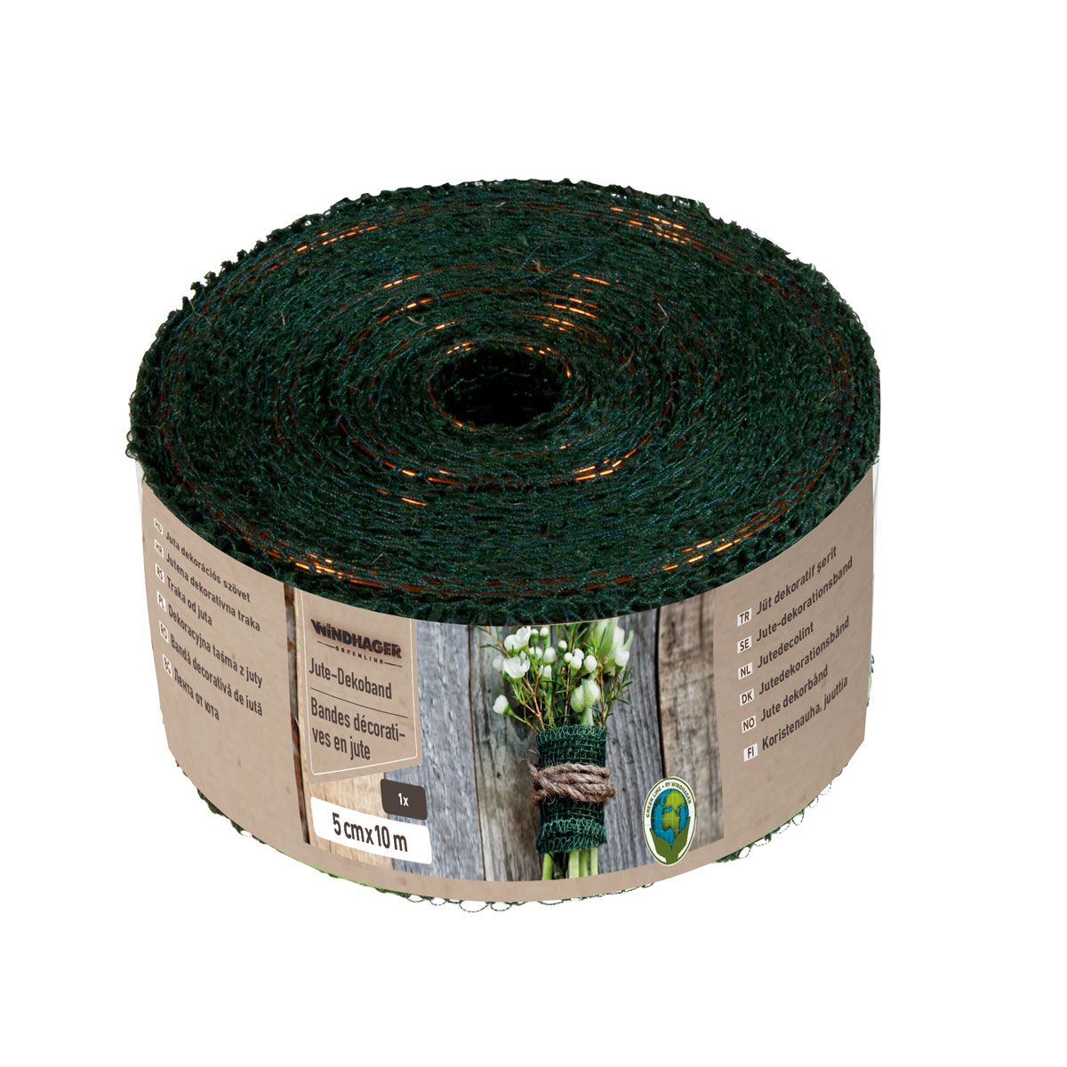 Windhager Jute-Band 5 x 1000 cm grün Bild 2