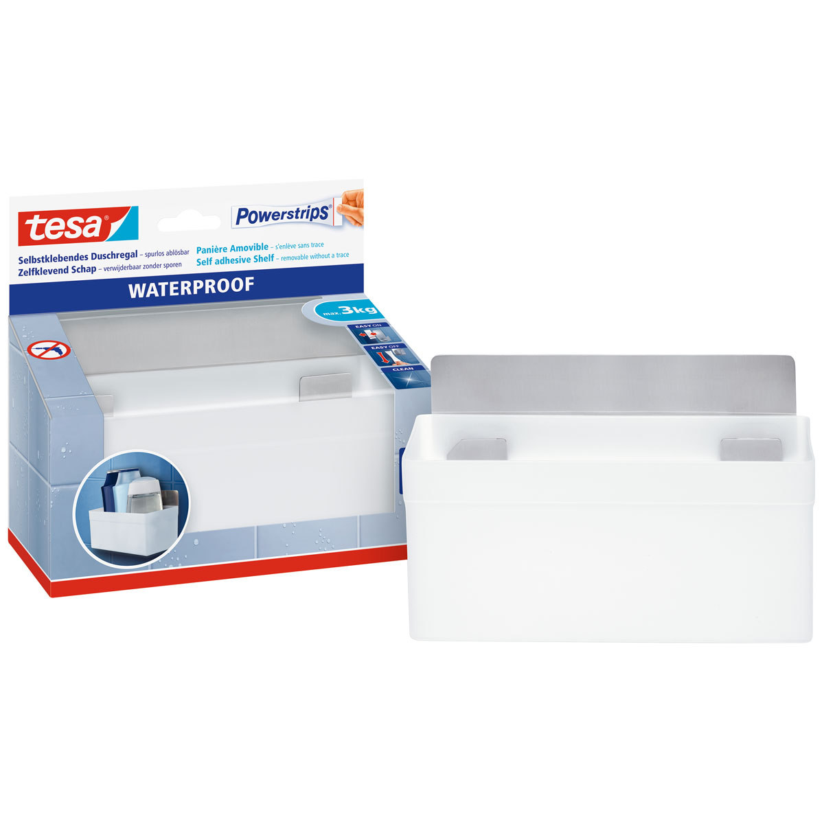 Tesa Powerstrips Waterproof Metall-Kunststoff Bild 2