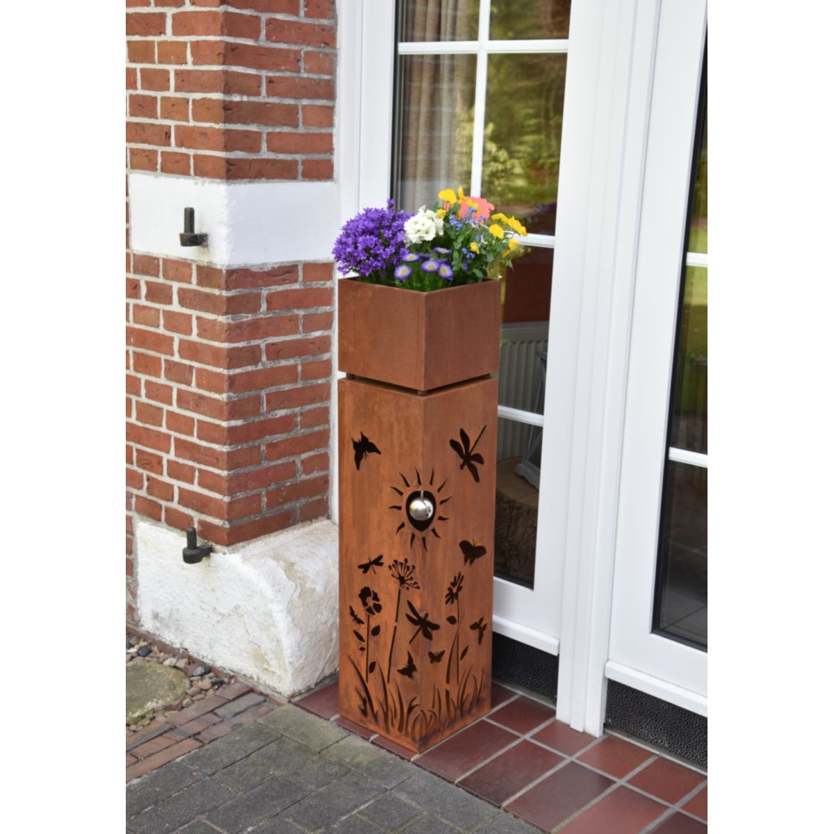 Garden Pleasure Dekosäule FLORALIA Metall - Rostoptik Bild 2