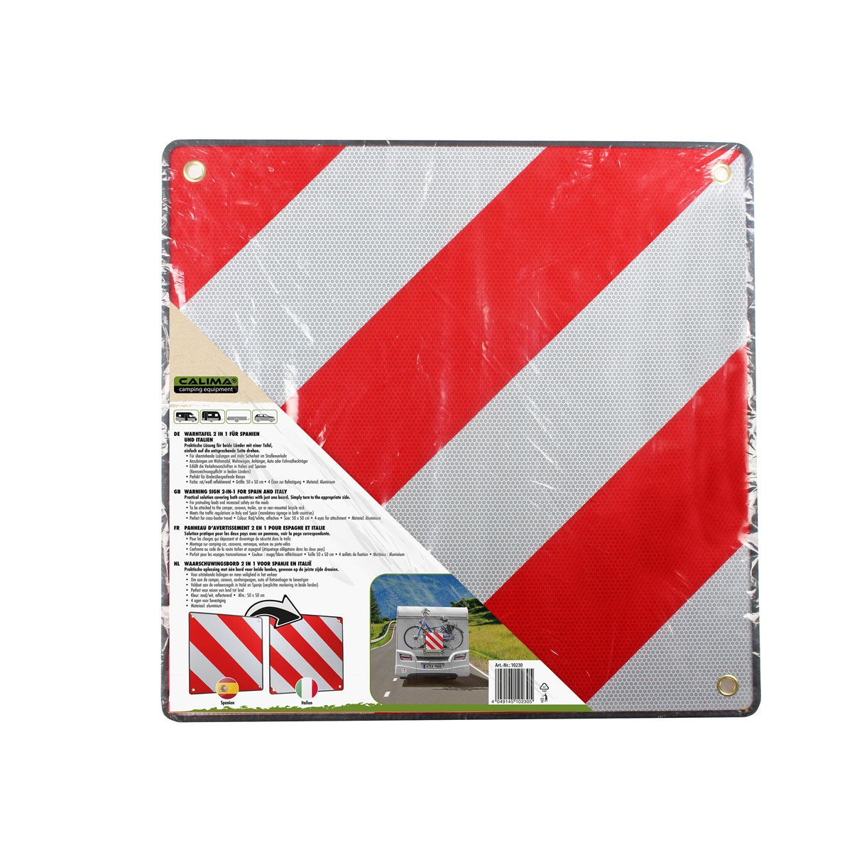 Warntafel 2 in1 fuer Spanien und Italien  Bild 1