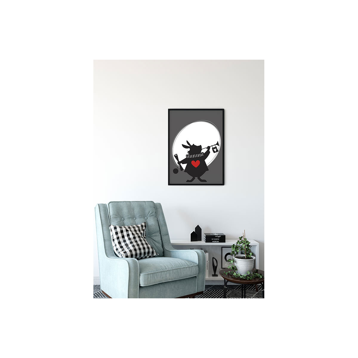 Komar  Wandbild Alice Rabbit 30x40 cm Bild 3