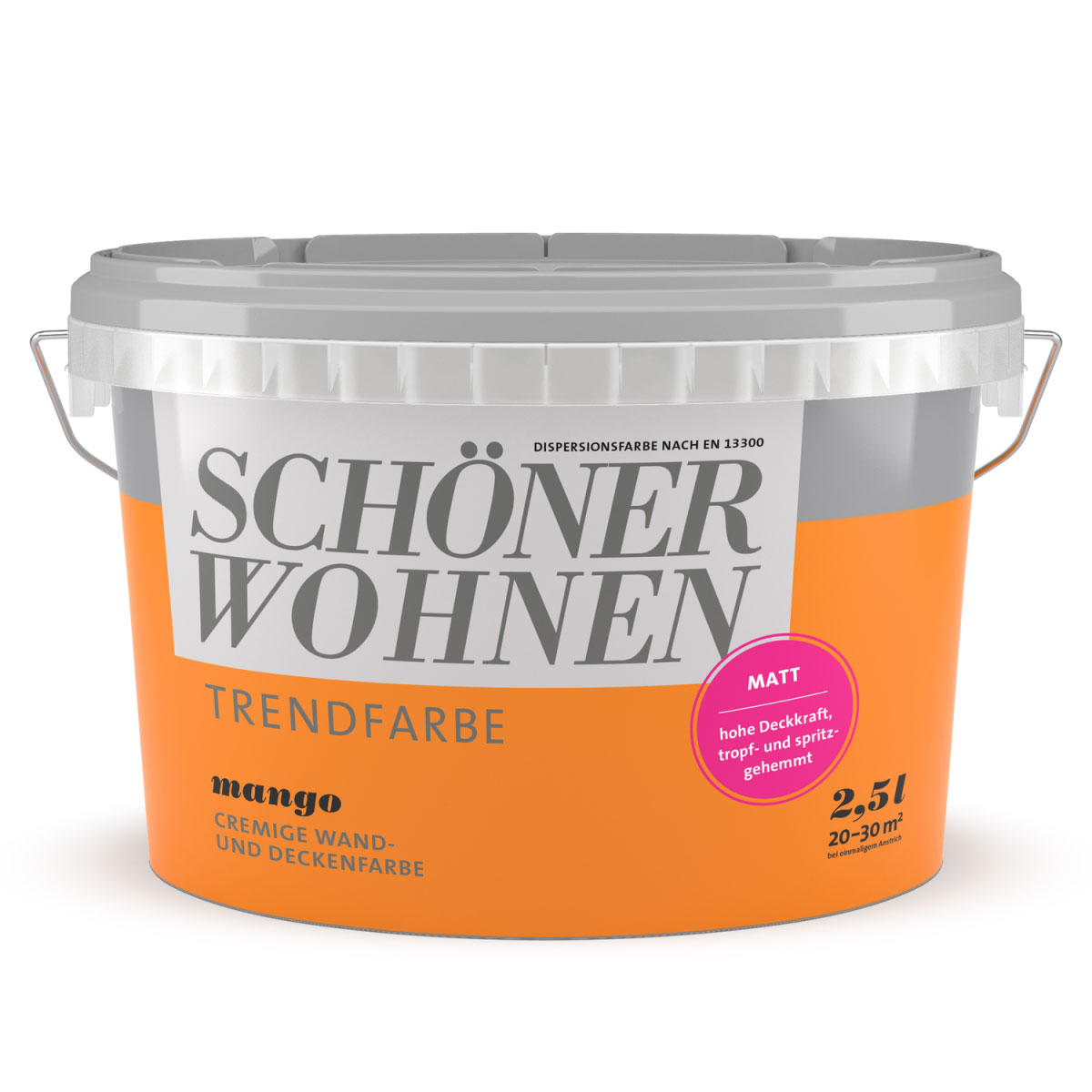 Schöner Wohnen Farbe Trendfarbe Mango Matt 2,5 L Bild 1