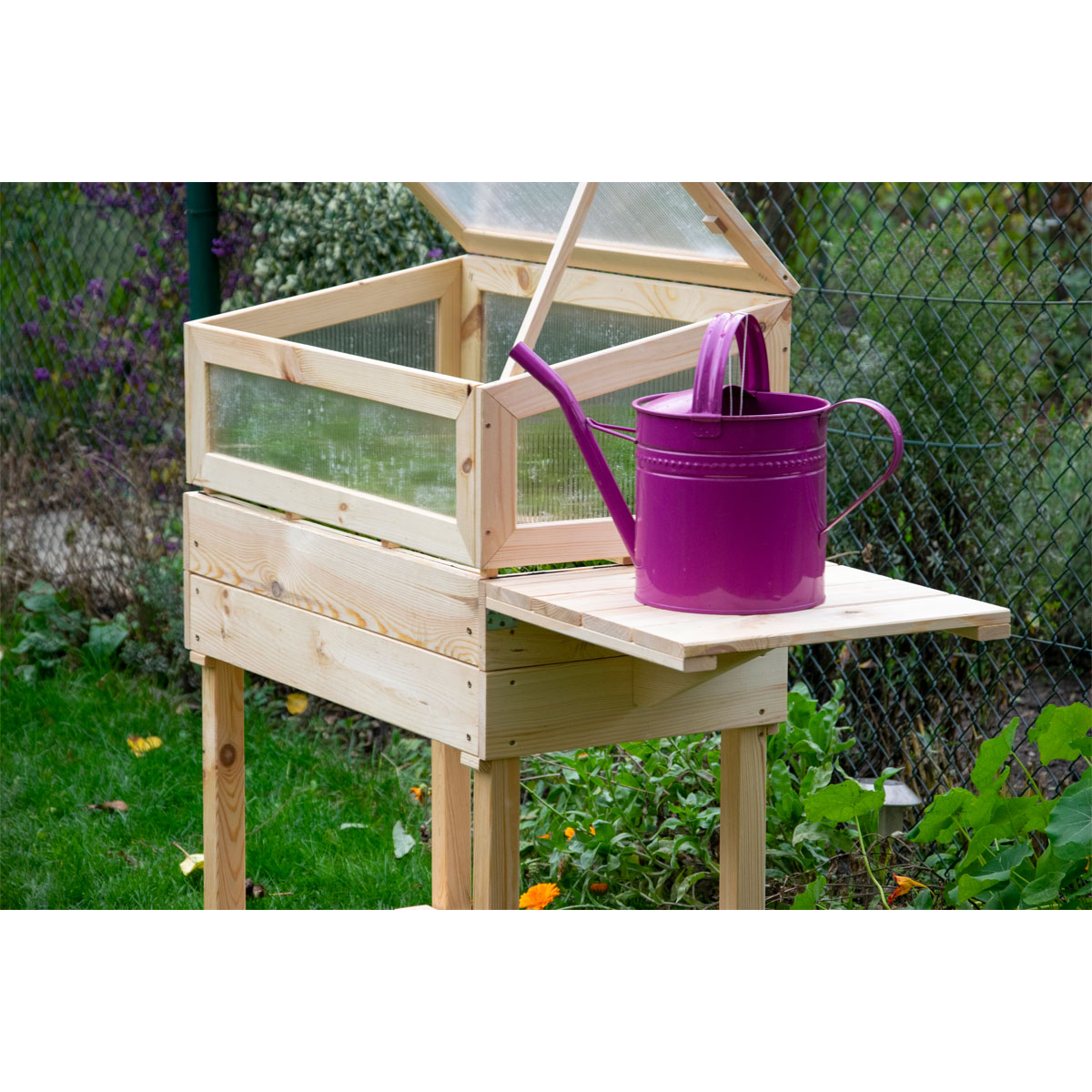 dobar Hochbeet beige 116 x 110 x 40 cm Bild 2