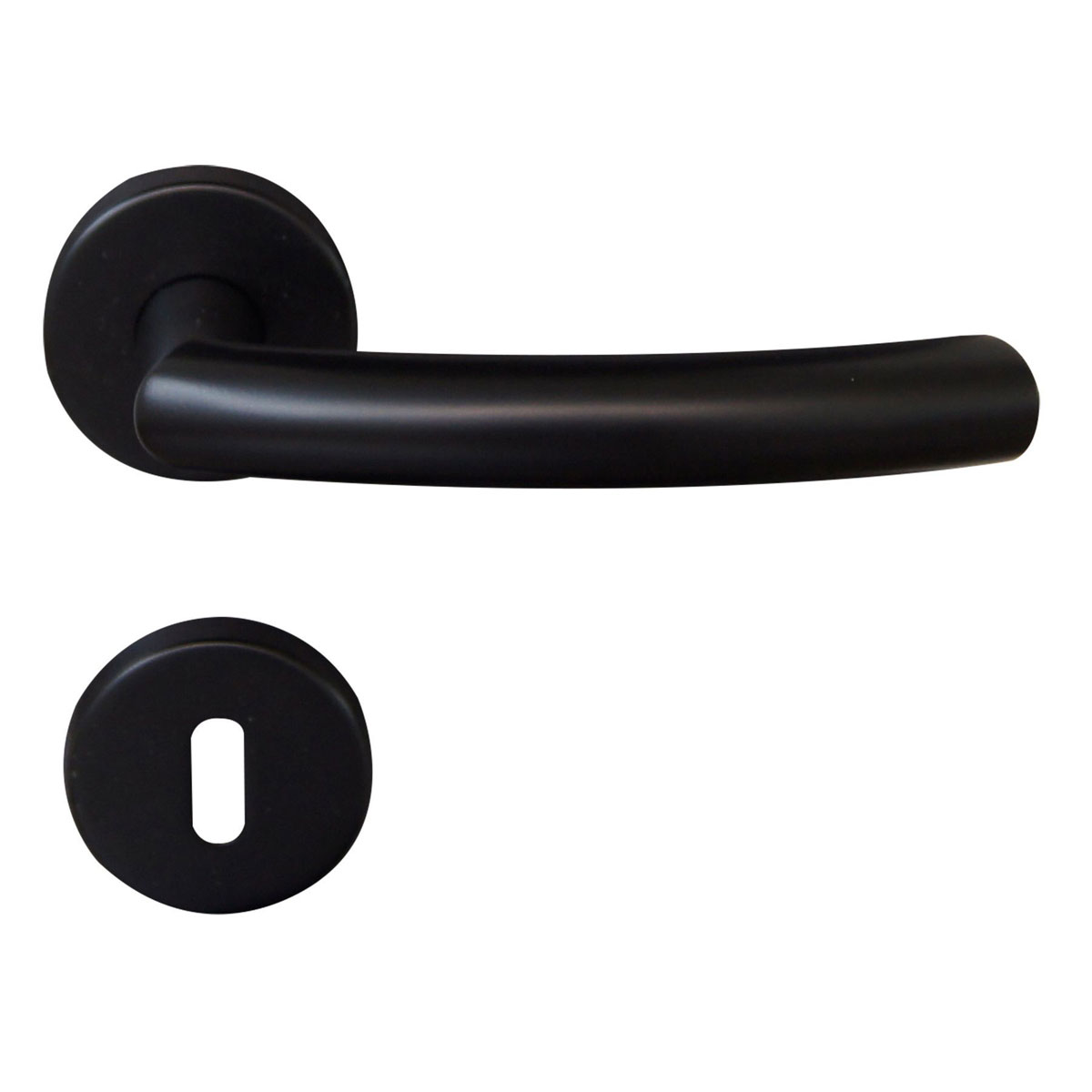 Alpertec Rosettengarnitur Fair II schwarz Durchmesser 52 mm