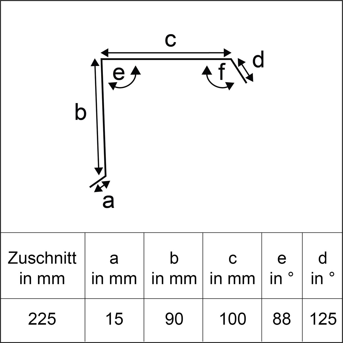 SDF Ortgangblech 200 x 9 x 10 cm Bild 3